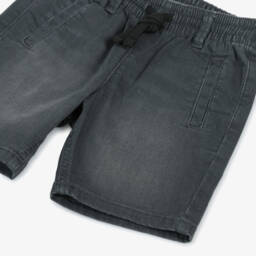 Mayoral-Boys Charcoal Stretch Denim Shorts | Childrensalon Outlet