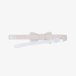 Mayoral Newborn-Boys' Classic Beige Cap & Bow | Childrensalon Outlet