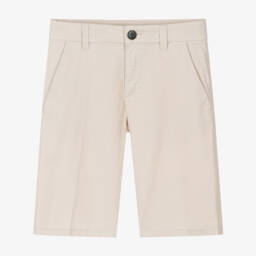 Mayoral Нукутаваке-Классические бежевые хлопковые шорты для мальчиков | Childrensalon Outlet