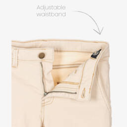 Mayoral Nukutavake-Boys Classic Beige Stretch Denim Bermudas | Childrensalon Outlet