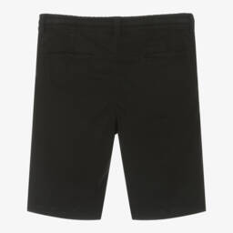Mayoral Nukutavake-Boys Classic Black Cotton Shorts | Childrensalon Outlet