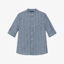 Mayoral Нукутаваке-Классический синий полосатый хлопковый топ для мальчиков | Childrensalon Outlet