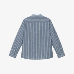 Mayoral Нукутаваке-Классический синий полосатый хлопковый топ для мальчиков | Childrensalon Outlet