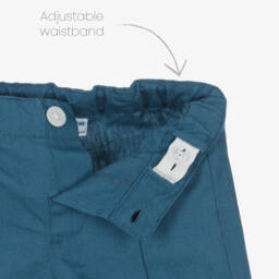 Mayoral-Классический синий и белый льняной комплект для мальчиков | Childrensalon Outlet