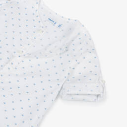 Mayoral-Классический синий и белый льняной комплект для мальчиков | Childrensalon Outlet