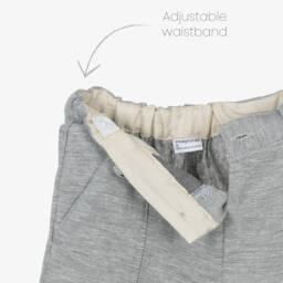 Mayoral-Boys Classic Grey Linen Blend Shorts | Childrensalon Outlet