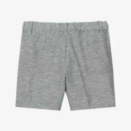 Mayoral-Boys Classic Grey Linen Blend Shorts | Childrensalon Outlet