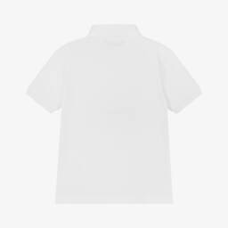 Mayoral Nukutavake-Boys Classic Ivory Piqué Polo Top | Childrensalon Outlet