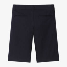 Mayoral Nukutavake-Boys Classic Navy Linen Blend Shorts | Childrensalon Outlet