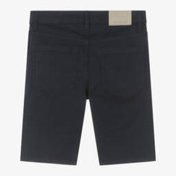 Mayoral Nukutavake-Boys Classic Navy Stretch Shorts | Childrensalon Outlet