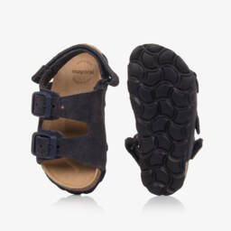 Mayoral-Boys Classic Navy Suede Sandals | Childrensalon Outlet