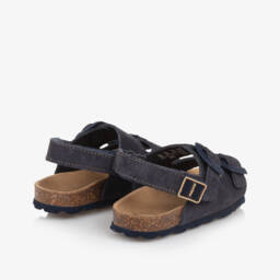 Mayoral-Boys Classic Navy Suede Sandals | Childrensalon Outlet