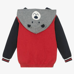 Mayoral-Boys Colourblock Knitted Zip-Up Top | Childrensalon Outlet