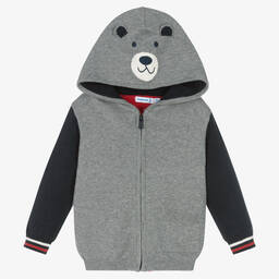 Mayoral-Boys Colourblock Knitted Zip-Up Top | Childrensalon Outlet