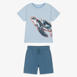 Mayoral-Boys Cool Cotton Sea Turtle Ensemble | Childrensalon Outlet