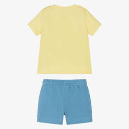 Mayoral-Boys Cotton Jersey Turquoise Set | Childrensalon Outlet