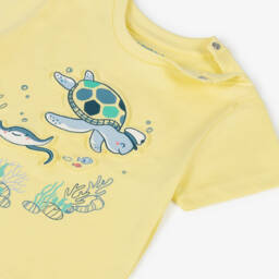 Mayoral-Boys Cotton Jersey Turquoise Set | Childrensalon Outlet