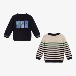Mayoral-Boys Cotton Knit Zip-Up Top | Childrensalon Outlet