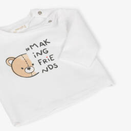Mayoral Newborn-Boys Cotton Tee with Teddy Print | Childrensalon Outlet