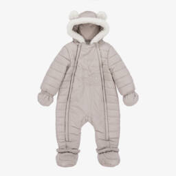 مايورال Newborn-بدلة ثلجية دافئة بلون البيج للأولاد | Childrensalon Outlet