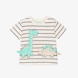 Mayoral-Boys Cream Dino Adventure Tee | Childrensalon Outlet