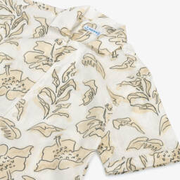 مايورال-قميص قطني بلون الكريم والرمال للأولاد | Childrensalon Outlet