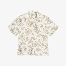 مايورال-قميص قطني بلون الكريم والرمال للأولاد | Childrensalon Outlet