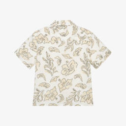 مايورال-قميص قطني بلون الكريم والرمال للأولاد | Childrensalon Outlet