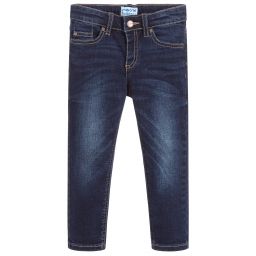 Mayoral-Boys Dark Blue Denim Jeans  | Childrensalon Outlet