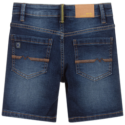 مايورال-شورت برمودا قطن دنيم لون أزرق داكن للأولاد | Childrensalon Outlet