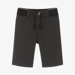 مايورال Nukutavake-شورت برمودا قطن مستدام بيكيه لون رمادي داكن | Childrensalon Outlet