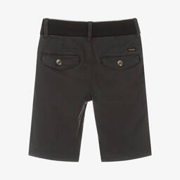 مايورال Nukutavake-شورت برمودا قطن مستدام بيكيه لون رمادي داكن | Childrensalon Outlet