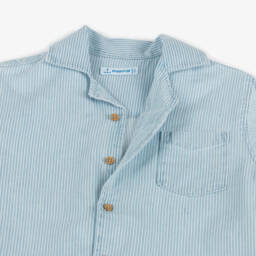 مايورال-قميص جينز للأولاد بخطوط زرقاء | Childrensalon Outlet
