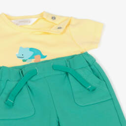 Mayoral Newborn-Boys Dino Adventure Green Tracksuit Set | Childrensalon Outlet