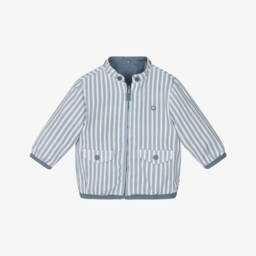 Mayoral Для новорожденных-Двусторонняя синяя куртка на молнии для мальчиков | Childrensalon Outlet