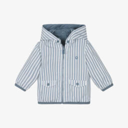 Mayoral Для новорожденных-Двусторонняя синяя куртка на молнии для мальчиков | Childrensalon Outlet