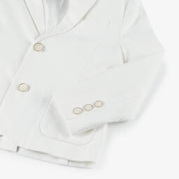 Mayoral-Boys Elegant Ivory Linen Jacket | Childrensalon Outlet