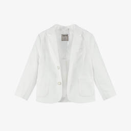Mayoral-Boys Elegant Ivory Linen Jacket | Childrensalon Outlet