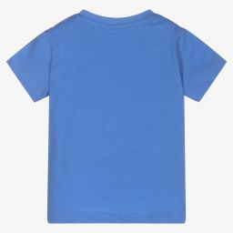 Mayoral-تيشيرت أطفال ولادي قطن جيرسي مستدام لون أزرق | Childrensalon Outlet