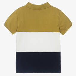 مايورال Nukutavake-توب بولو قطن بيكيه لون كحلي وأخضر كاكي للأولاد | Childrensalon Outlet