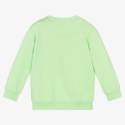 Mayoral-Boys Green Boat Cotton Sweatshirt | Childrensalon Outlet