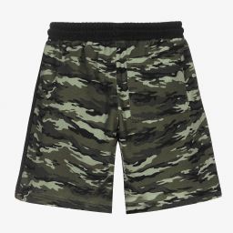 مايورال Nukutavake-شورت قطن جيرسي لون أخضر وأسود للأولاد | Childrensalon Outlet