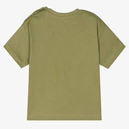 Mayoral-Boys Green Cotton Dinosaur T-Shirt | Childrensalon Outlet