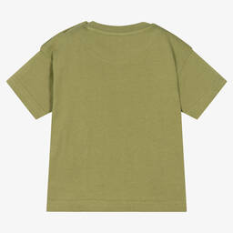 Mayoral-Boys Green Cotton Dinosaur T-Shirt | Childrensalon Outlet