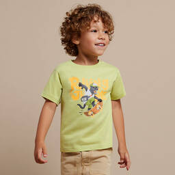 Mayoral-Boys Green Cotton Graphic T-Shirt | Childrensalon Outlet