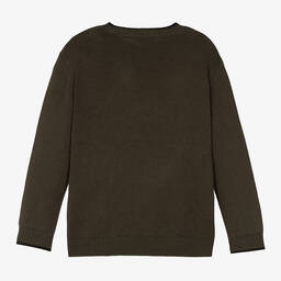 Mayoral-Зеленый трикотажный свитер для мальчиков | Childrensalon Outlet