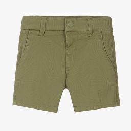 Mayoral-Зеленые хлопковые шорты для мальчиков | Childrensalon Outlet