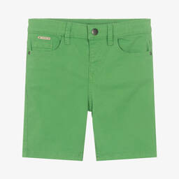 مايورال-شورت قطن مستدام لون أخضر للأولاد | Childrensalon Outlet