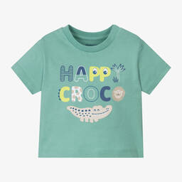 Mayoral-Boys Green Cotton T-Shirt | Childrensalon Outlet