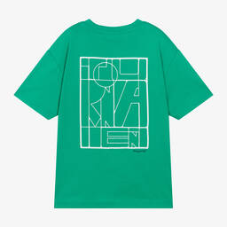 Mayoral Nukutavake-Boys Green Cotton T-Shirt | Childrensalon Outlet